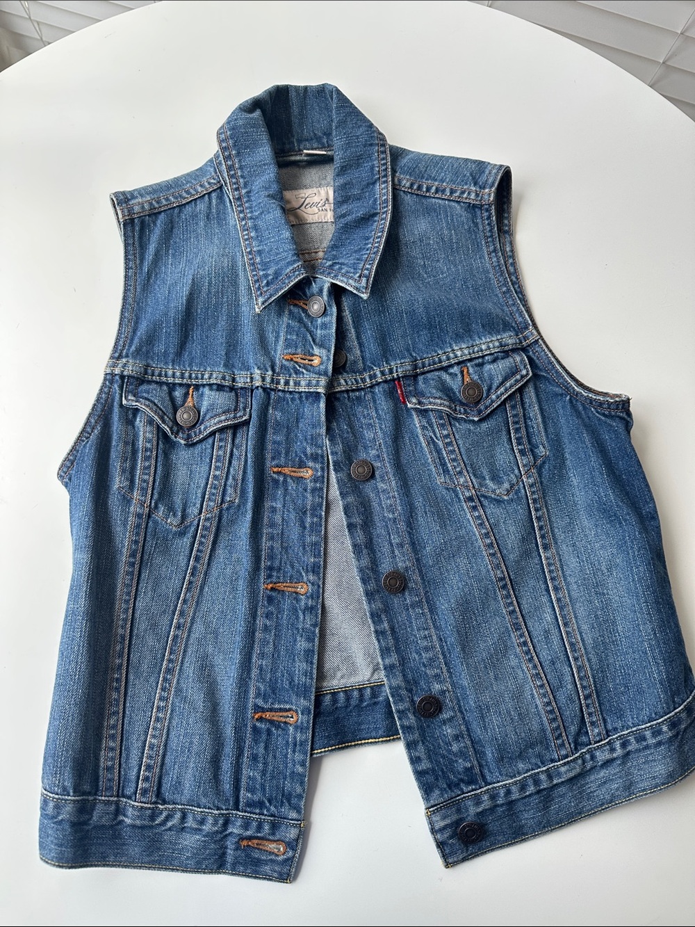 Vintage Levi Blue Denim Vest